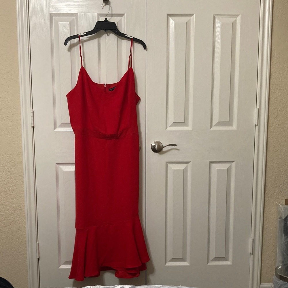 Banana Republic Red High Low Dress